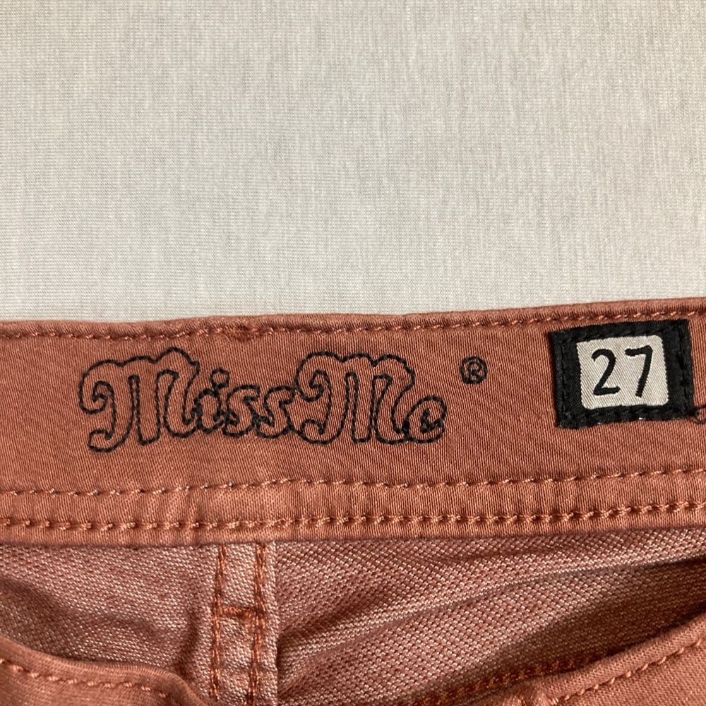 Miss Me Signature Skinny Jeans Dusty Rose Pink JE8882SR Size 27 Low Rise Pants - Picture 3 of 16